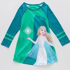 Disney Elsa Frozen crew neck long sleeve night shirt size 5/6 NWT